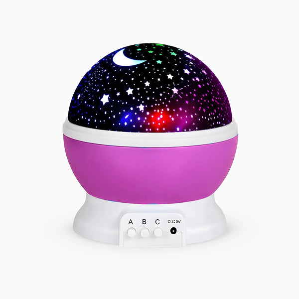 Luminária projetor estrelas 360º abajur Star Master