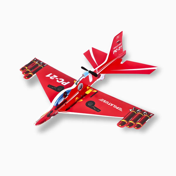 Avião planador com motor a bateria recarregável