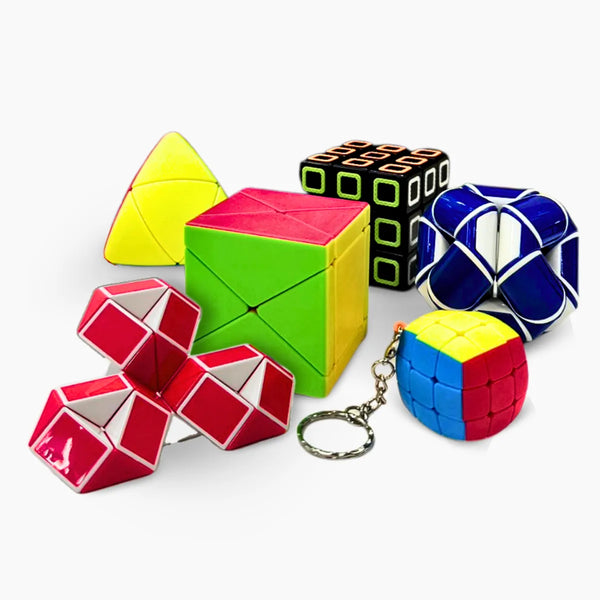 Kit Serie 6 cubos mágicos profissionais - brinquedos