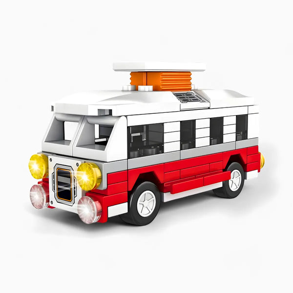 Brinquedo blocos de construção bondinho