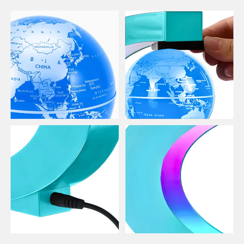 Luminária antigravidade magnético globo flutuante