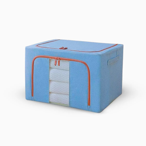 Caixa organizadora de roupas multiuso dobrável - Azul