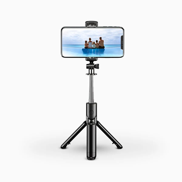 Bastão de selfie com tripé para celular com controle dispara