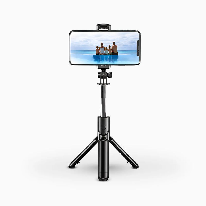 Bastão de selfie com tripé para celular com controle dispara