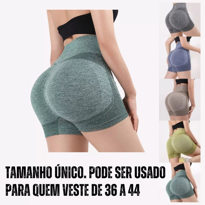 Short feminino empina bumbum - Cinza