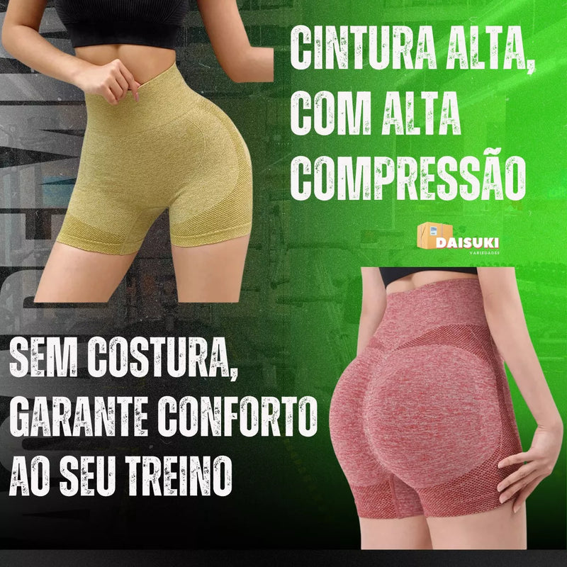 Short feminino empina bumbum - Cinza