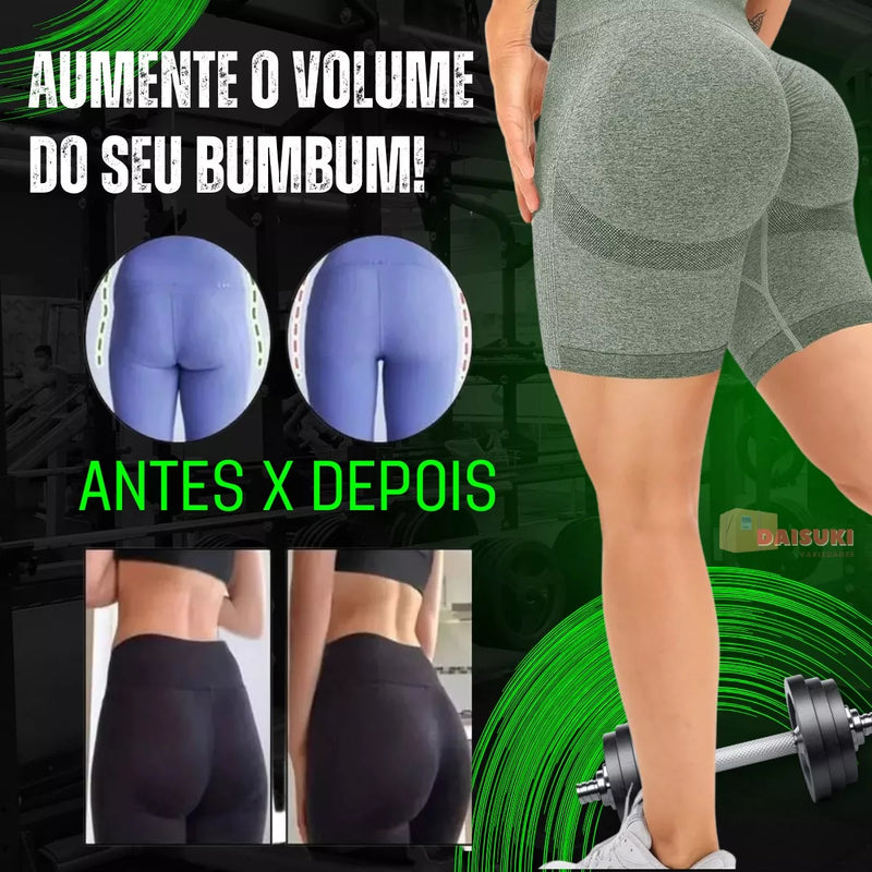 Short feminino empina bumbum - Cinza
